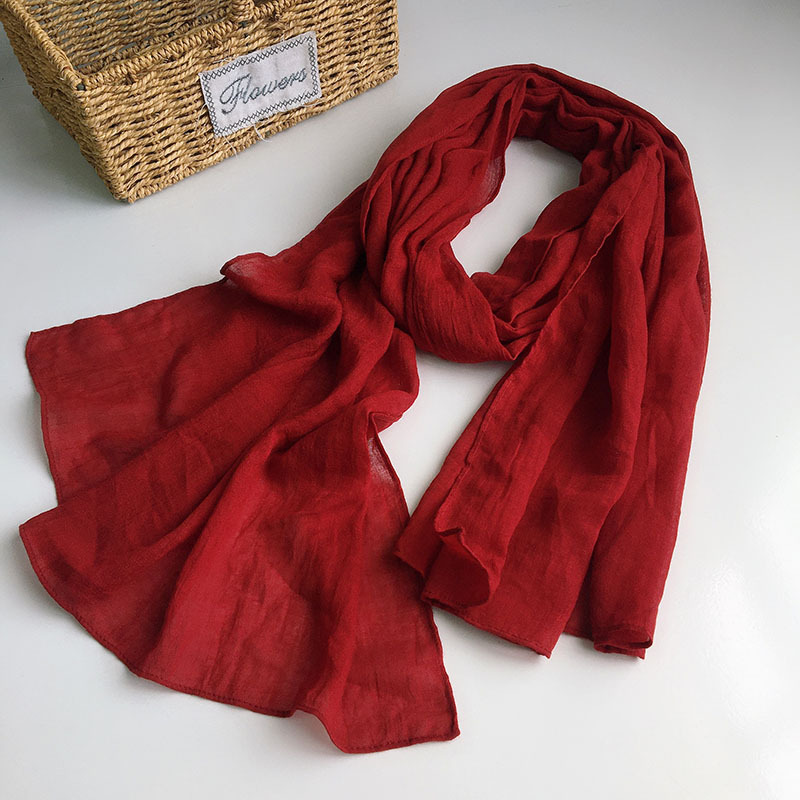Foulards solides pour dames foulard hijab écharpe femmes turban