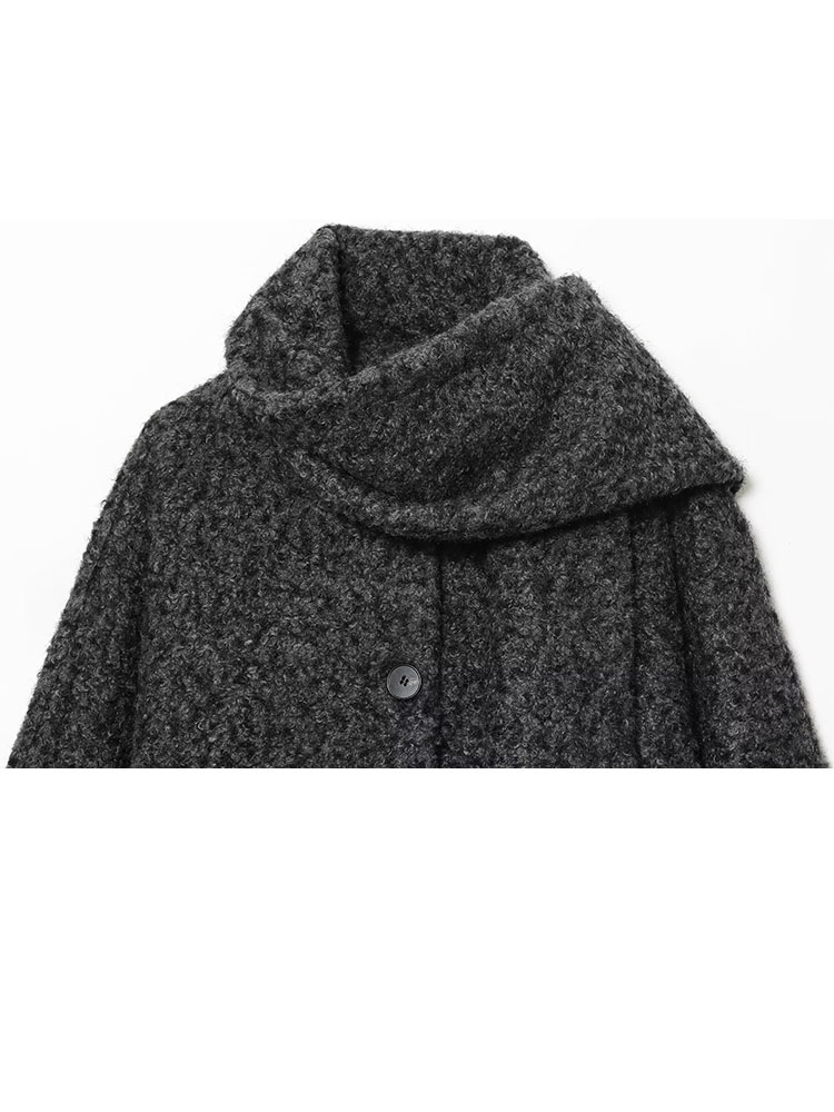 HH Manteau court élégant pour femme, col à revers, simple boutonnage, manches longues, chic et décontracté, style urbain, mode automne