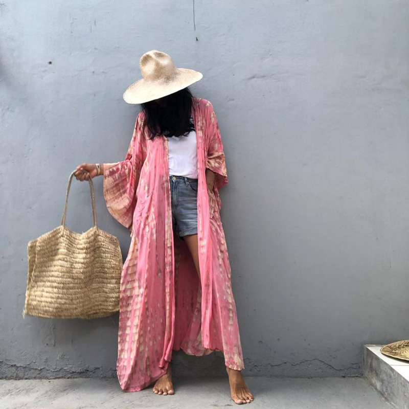 Kimono de plage à rayures pour femmes, vêtements de plage, à capuche, nouvelle collection 2022