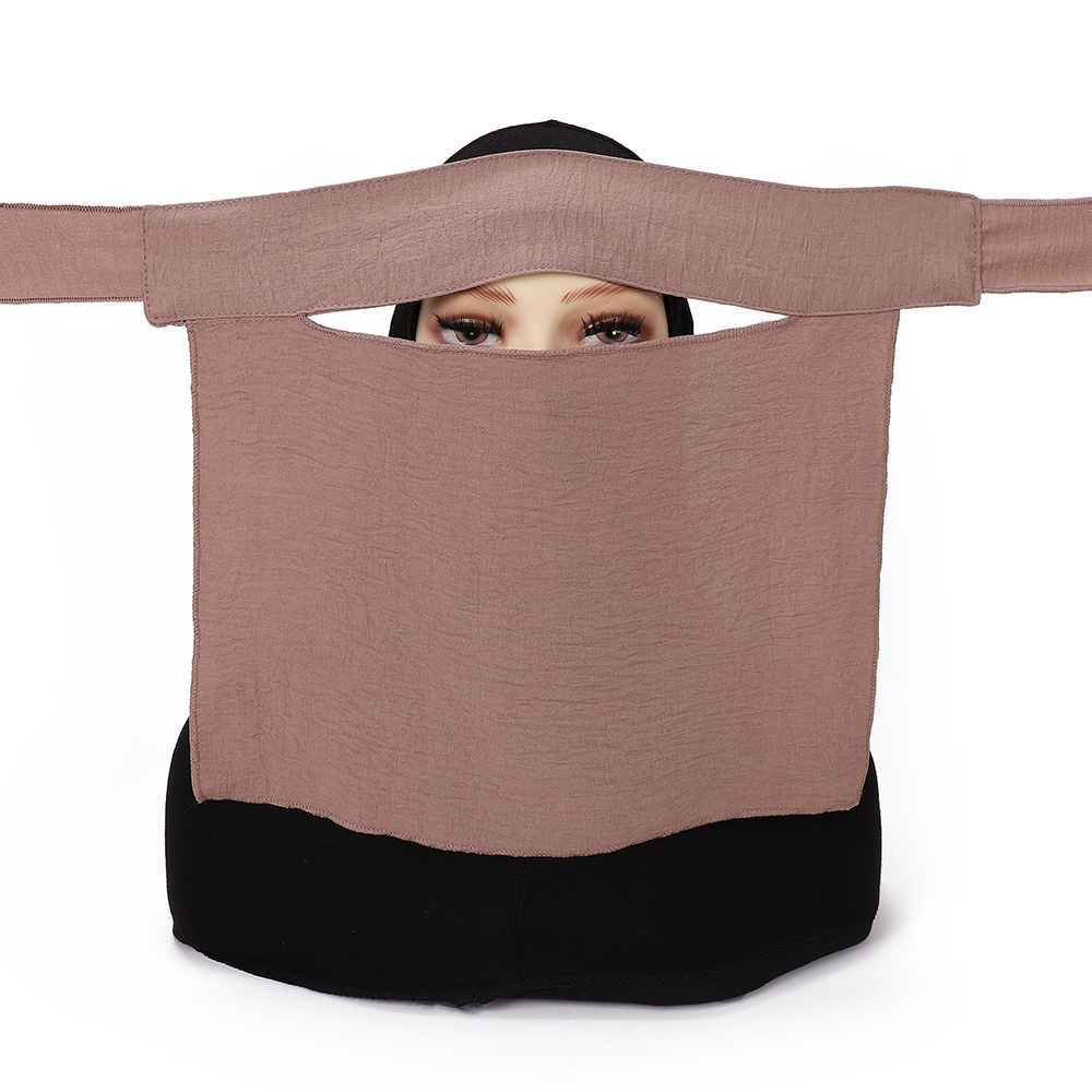 Niqab court pincement oeil respirant Nida Eid Ramadan gros femmes musulmanes Hijab saoudien visage couverture voile Niqab