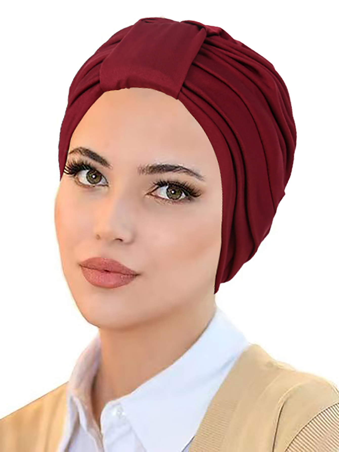 Casquettes Hijab musulmanes de couleur unie pour femmes, Turban doux et élastique pour dames, coiffure à la mode, pour Ramadan