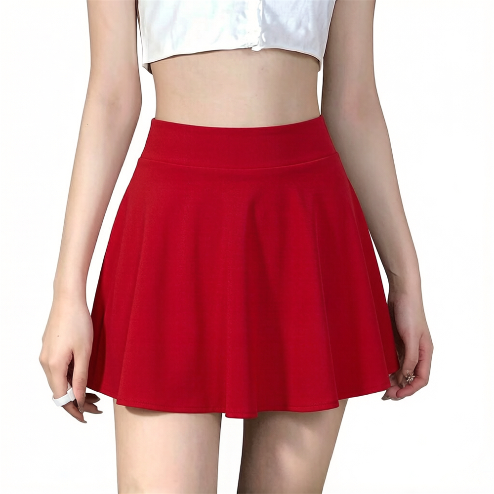 Jupes d'été pour femmes, mini-jupes plissées élastiques sexy, jupes de soleil pour uniforme scolaire, jupes de tennis coréennes noires taille haute