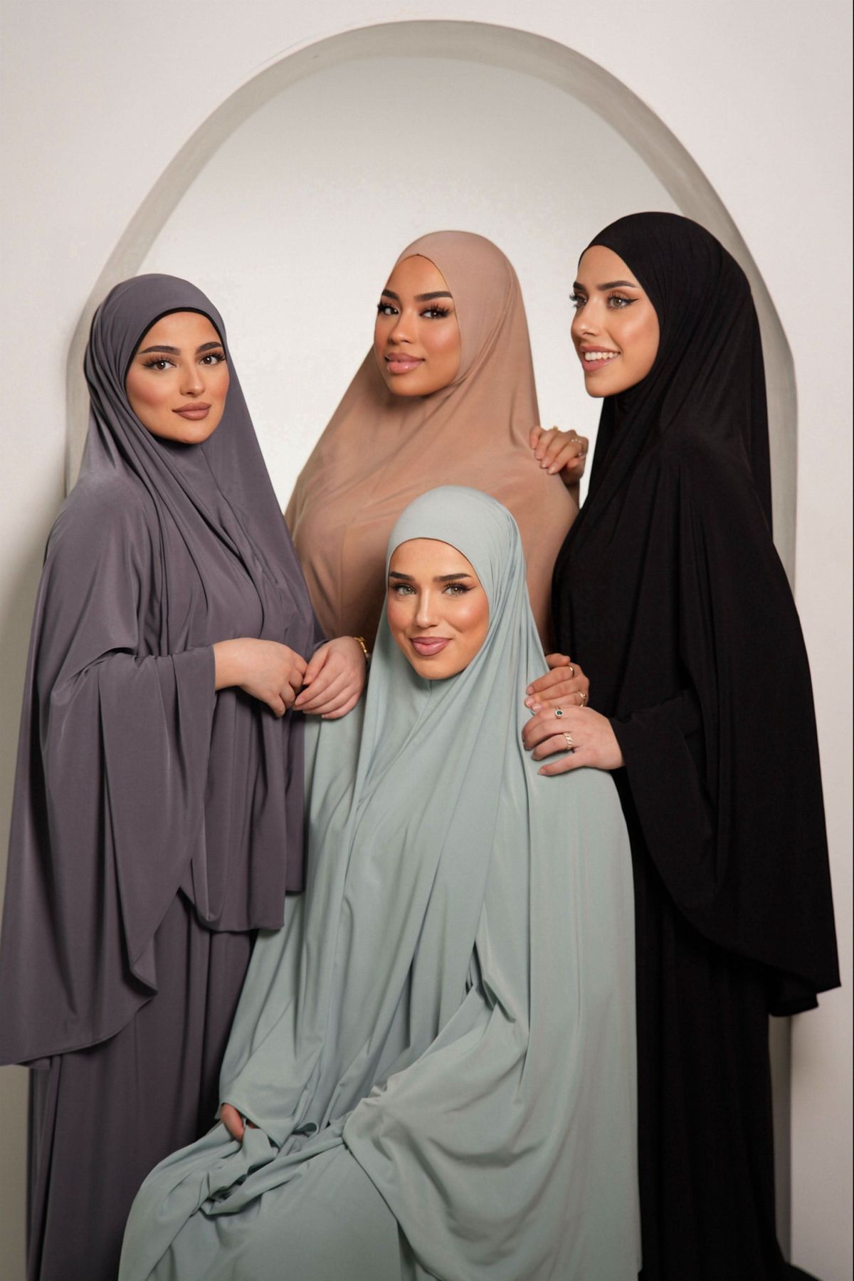 Femmes Khimar instantané Hijab modeste musulman islamique Ramadan doux léger Jersey Hijab longue écharpe Amira prière Abaya Jilbab