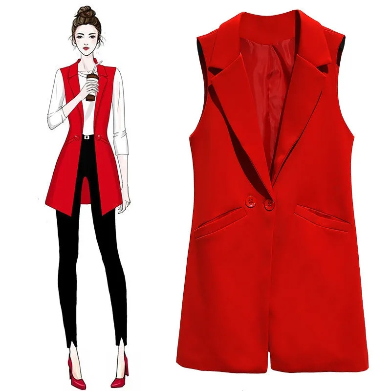 Gilet pour femme 2026, veste sans manches, manteau, gilet long, blazer, costume formel de travail, veste de bureau vintage, veste slim, veste oversize pour femme