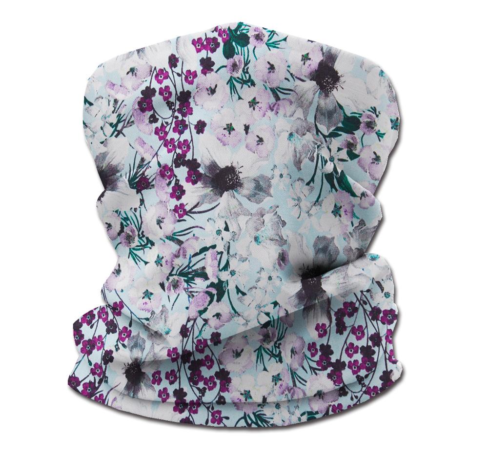 Bandana Femme Imprimé Floral Cache-cou Cache-oreilles Cache-visage intégral Coupe-vent Moto Ski Sport d'hiver Extérieur Foulard tubulaire
