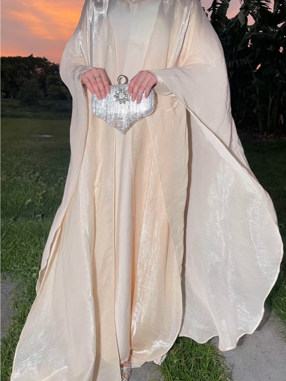 Robe musulmane Eid Ramadan pour femmes, Abayas ouvertes arabes, Cardigan saoudien éducatif, Robe de Dubaï, Robes marocaines, Jalabiya, Modeste, Ensemble de 2 pièces