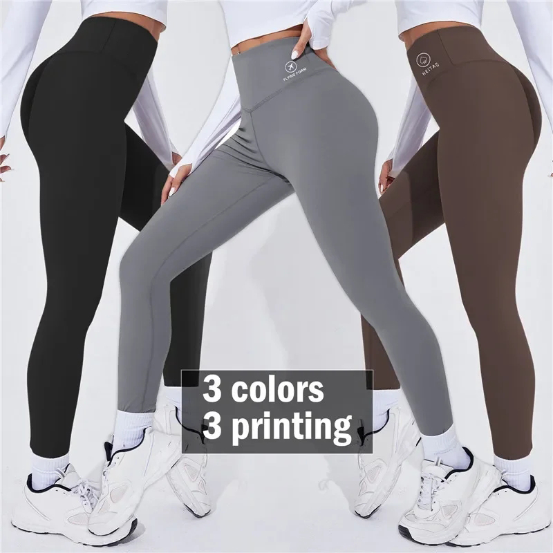 1pc femmes taille haute Yoga Leggins collants de sport femme pantalons de course Sexy bout à bout Leggings gymnastique Fitness Push Up Leggins ﻿