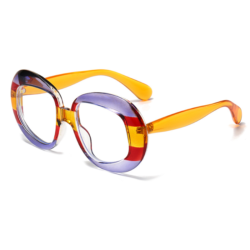 Marque de luxe lunettes rondes femmes lunettes cadre de haute qualité surdimensionné rouge vert rouge mode montures de lunettes grand cadre Unique
