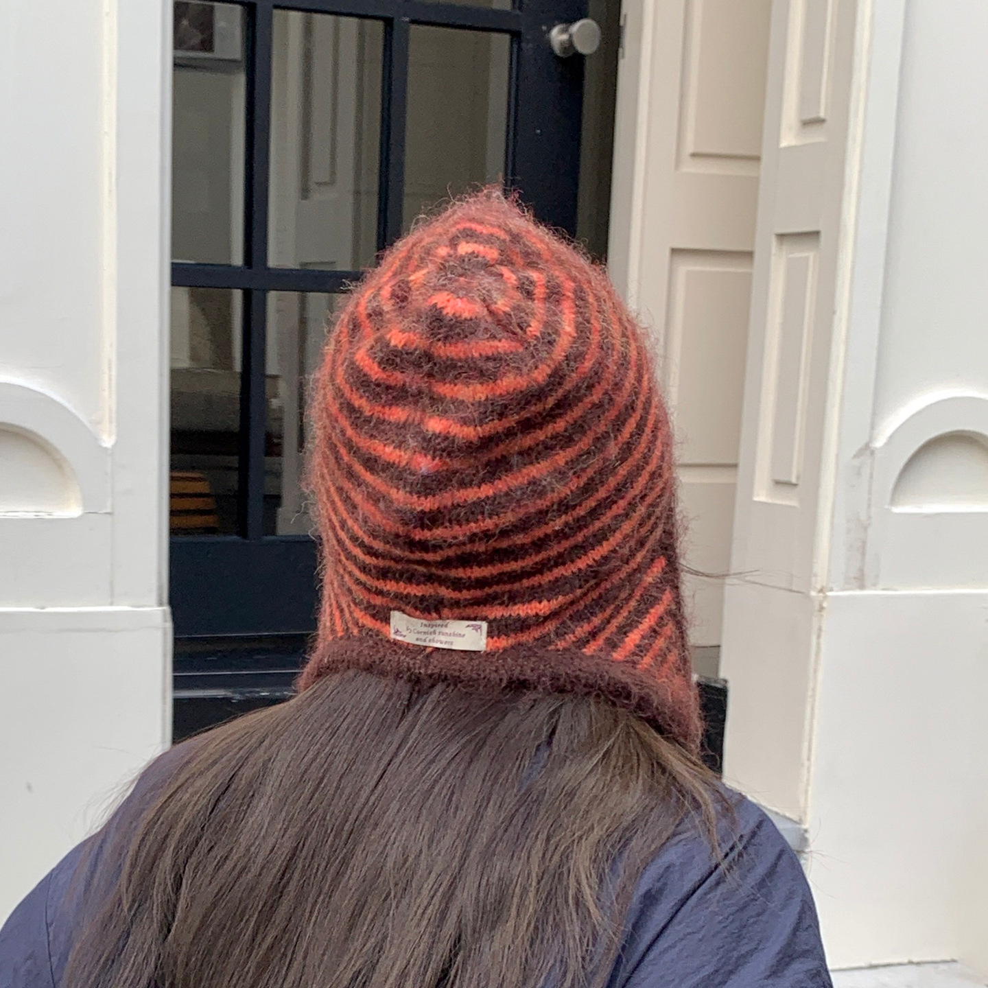 Chapeau d'hiver en laine tricoté pour femmes, bonnet rayé, Baggy, chaud, coupe-vent, cagoule de Ski en plein air, décontracté, nouveau