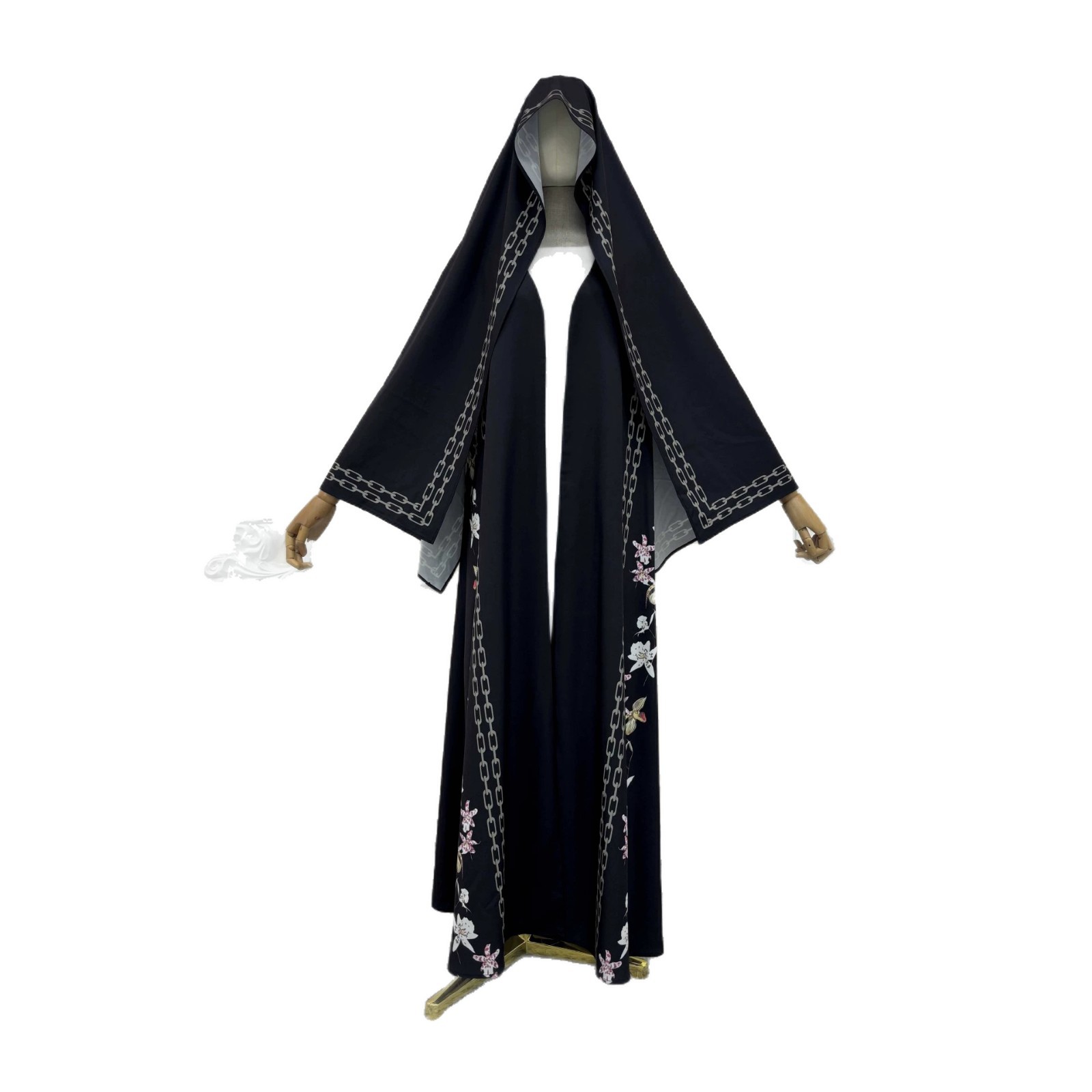 Ensemble 2 pièces Abaya Eid pour femmes, robes imprimées Hijab, Jalabiya musulmane, Vestidos islamiques, Robe Cardigan, Ramadan, Maroc, Dubaï, Abayas, Kaftan