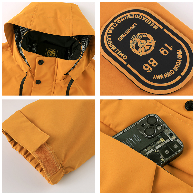 Extérieur hommes confort détachable chapeau solide hauts printemps automne simplicité coupe-vent manteau décontracté nouvelle mode polyvalent veste hommes