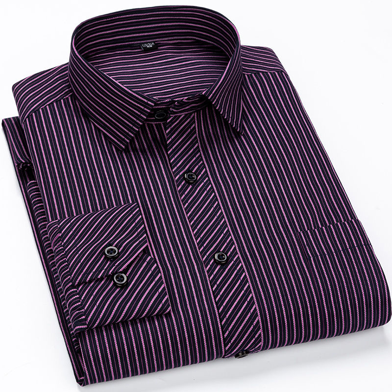 Chemise à manches longues pour hommes, surdimensionnée 9XL 8XL 48 47, décontractée, classique, à carreaux rayés, Slim Fit, boutons, chemises habillées sociales