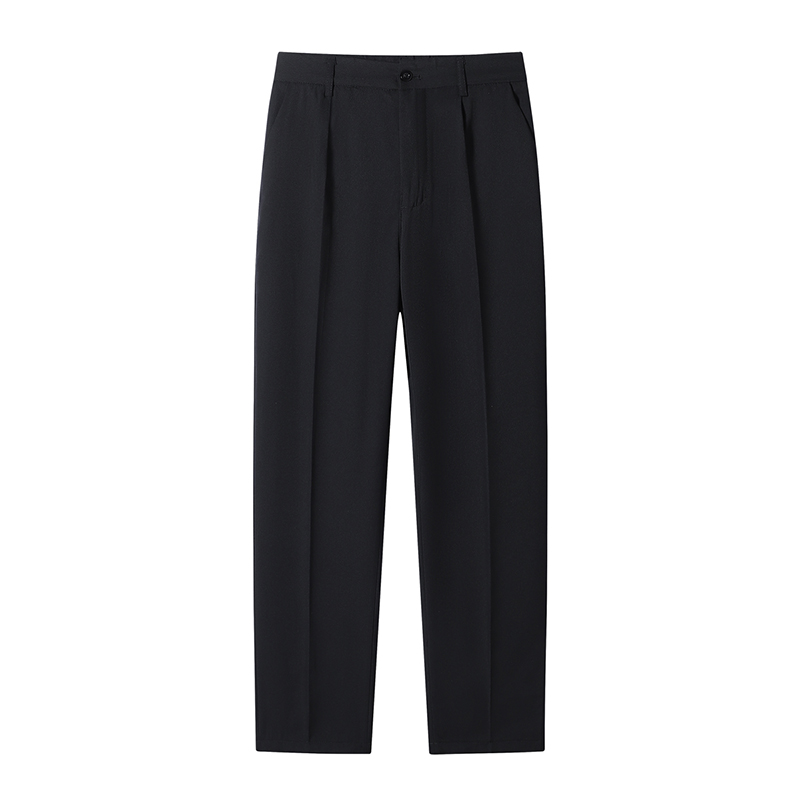 Pantalon de costume décontracté pour homme printemps-automne, style coréen, streetwear, coupe droite drapée, ample, beige, pour homme