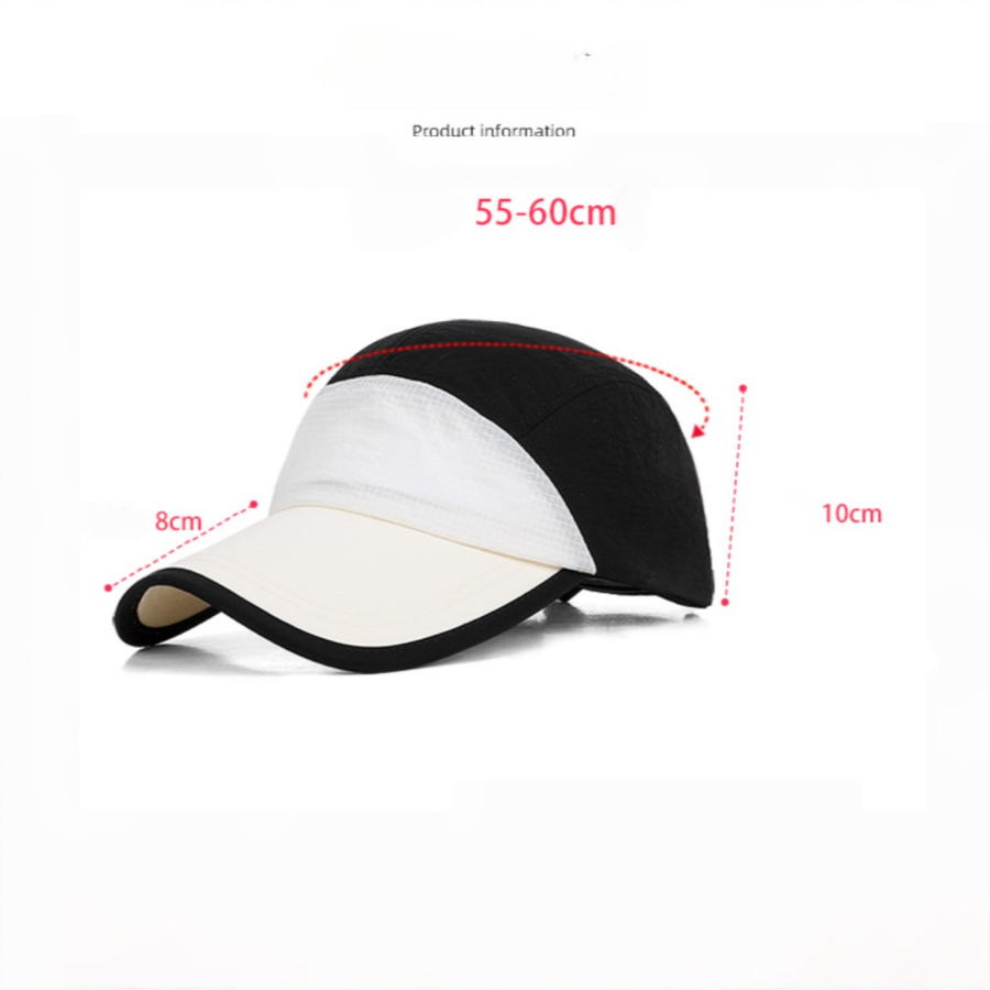 Chapeau léger, portable, bicolore et à séchage rapide pour hommes, avec élasticité réglable qui ne serre pas la tête, adapté à la randonnée en plein air, au cyclisme, à l'alpinisme, à la pêche et à une utilisation quot
