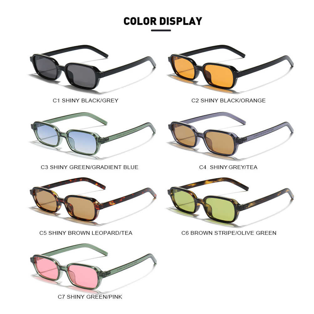 Lunettes de soleil rectangulaires classiques Vintage pour femmes et hommes, marque de luxe de styliste, Punk populaire en plein air Hip Hop