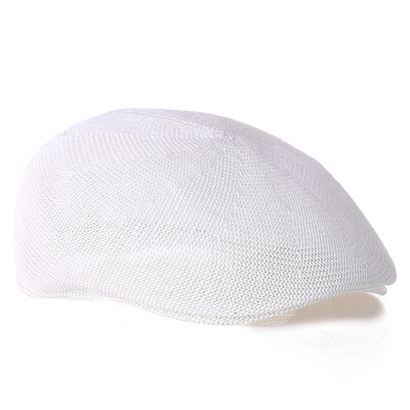 Mode béret chapeau Casquette Casquette paille maille chapeaux pour hommes et femmes enfants visières chapeau de soleil Gorras Planas casquettes plates été