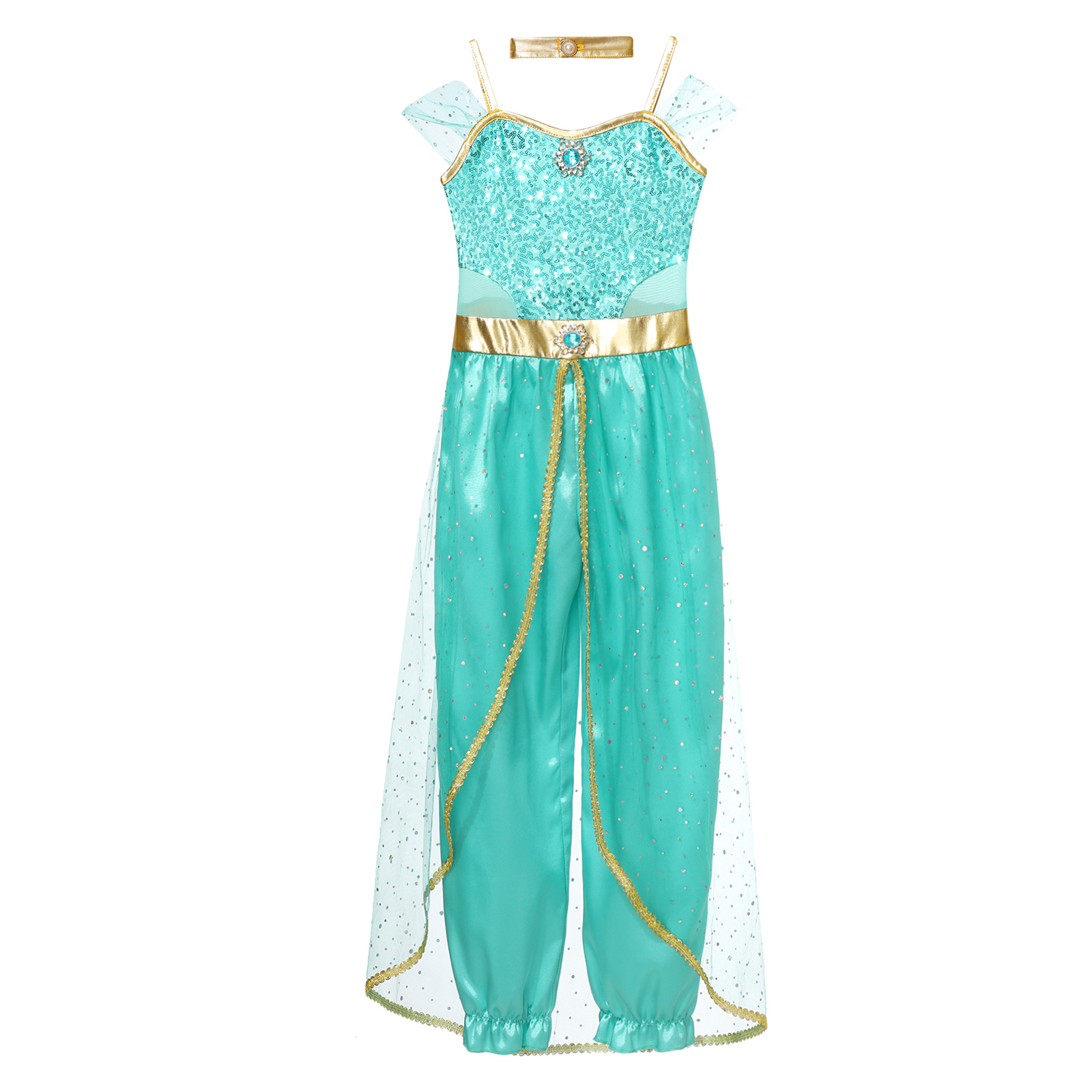 Robe de princesse arabe pour adolescents, robe de spectacle de danse indienne de noël pour fête d'anniversaire, Costume de Jasmin Cosplay d'halloween