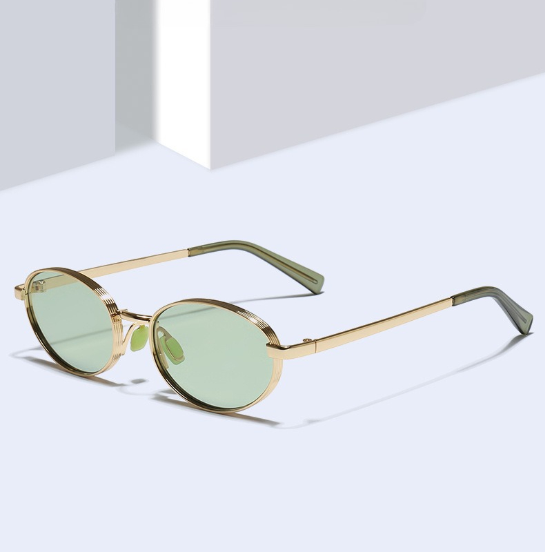 Lunettes de soleil ovales SEAMERGO Hip-hop pour femmes et hommes, charnières à ressort 3+2, résistantes aux UV, pour voyage et plage
