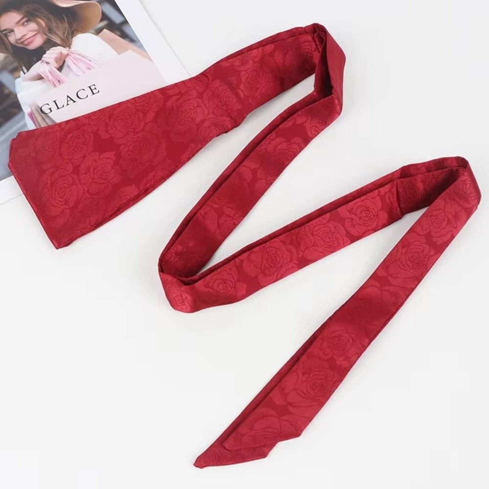 Ceinture large imprimée élégante, ceinture à nouer pour vêtements traditionnels chinois, sangles décoratives pour robe portefeuille ou robe licou