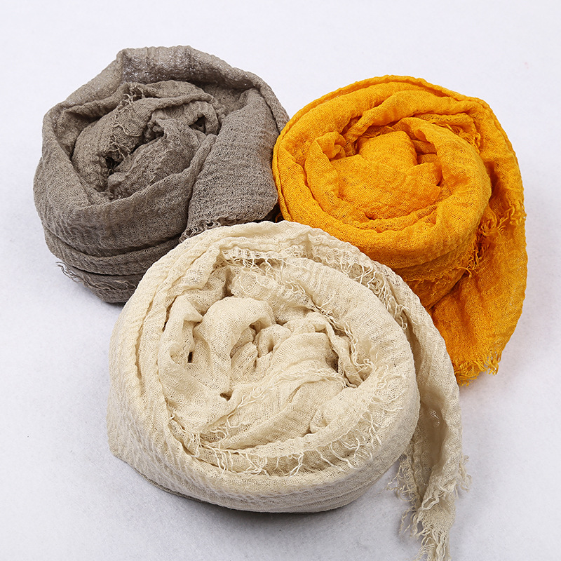 Grande taille femme musulmane hijab chaud froissé écharpe pour femmes doux coton foulard islamique automne hiver hijab châle et enveloppes