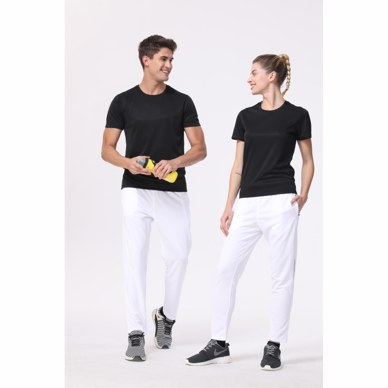 T-shirt de sport à séchage rapide, logo personnalisé, col rond, polyester, impression de broderie en Y, conception personnelle, vêtements de marque, kaising, 7 couleurs