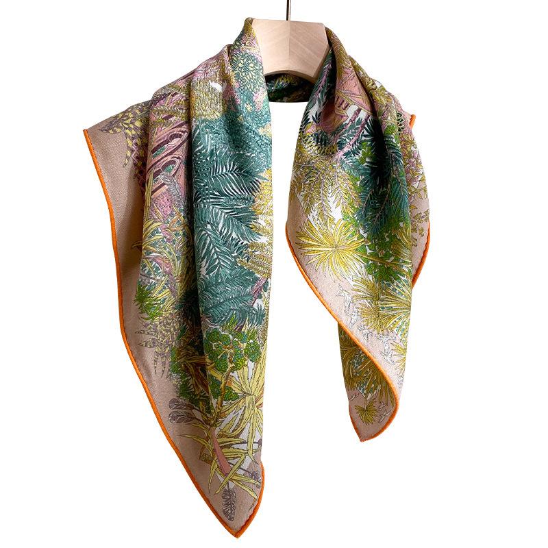 Écharpe pour femmes en 70 % laine et 30 % soie véritable, châles, foulards, écharpes de haute qualité, pashmina, hijab, bandana, bufanda, poncho