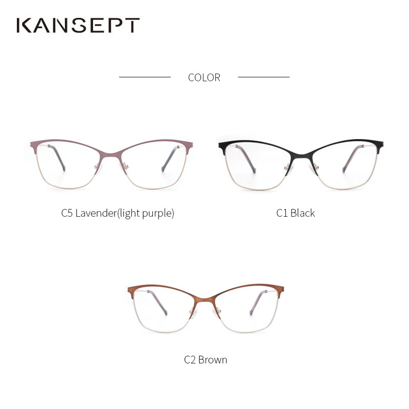 Montures de lunettes en métal pour femmes, montures optiques de prescription, verres transparents, montures de lunettes roses, nouveau design de marque 2022
