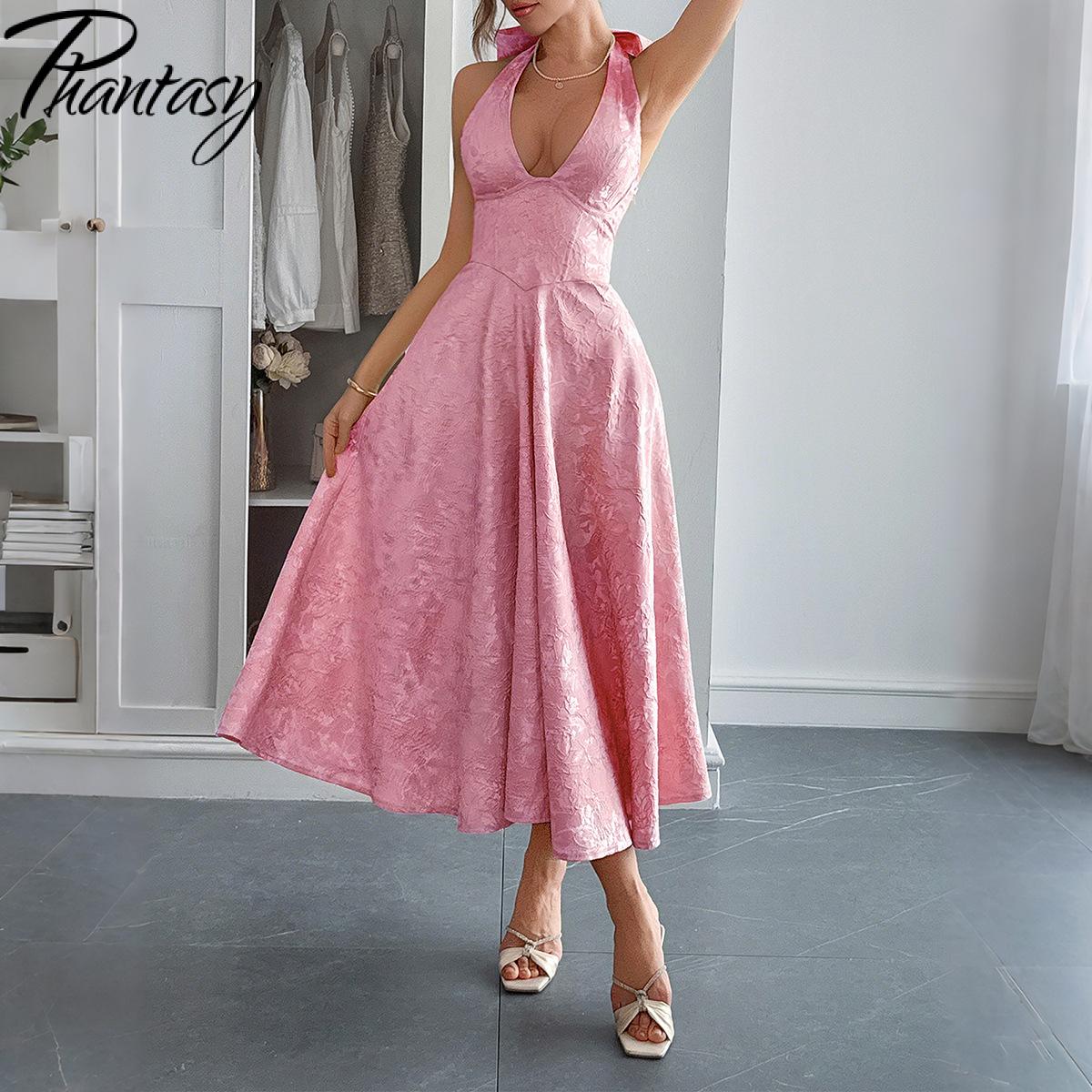 Robe de soirée en Jacquard blanc, dos nu, avec nœud, pour femmes, élégante, Sexy, moulante, longue, été