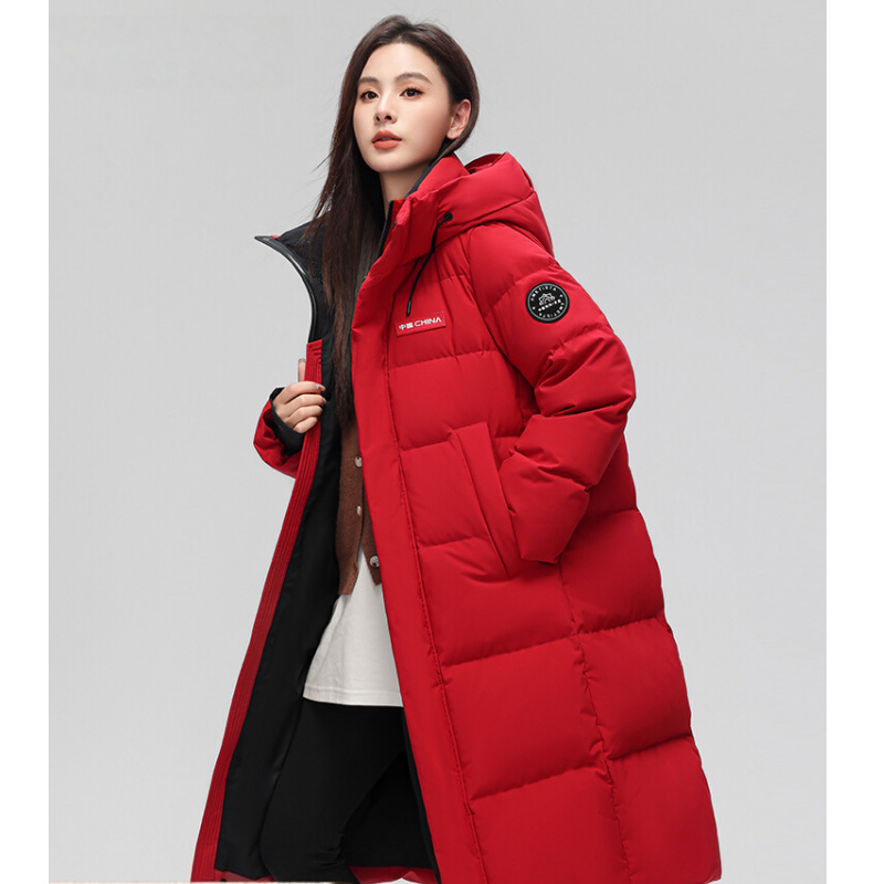 Parkas à capuche avec col en fourrure pour femmes, manteau froid, veste longue rembourrée, super chaud, mode coréenne, pas cher, vente en gros, hiver