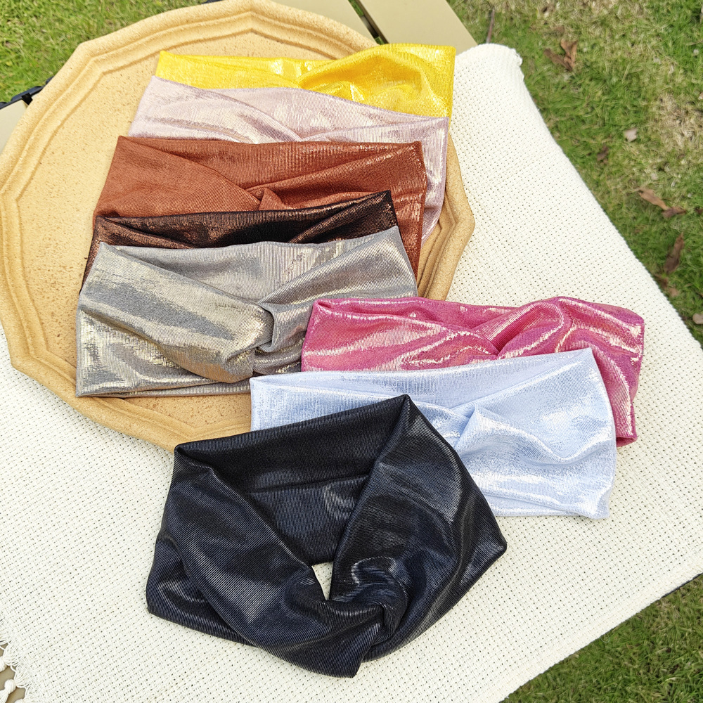 Turban bandeaux doux torsion bandeaux bandeaux extensible antidérapant bandeau pour filles femmes Yoga entraînement quotidien cheveux accessoires