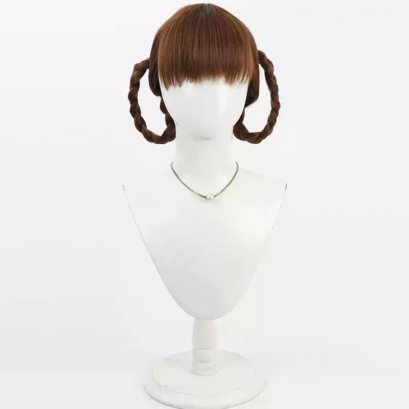 Perruque de Cosplay synthétique Xiaolan, Anime The Apothecary Diaries, chignons tressés bruns, cheveux résistants à la chaleur pour femmes et filles