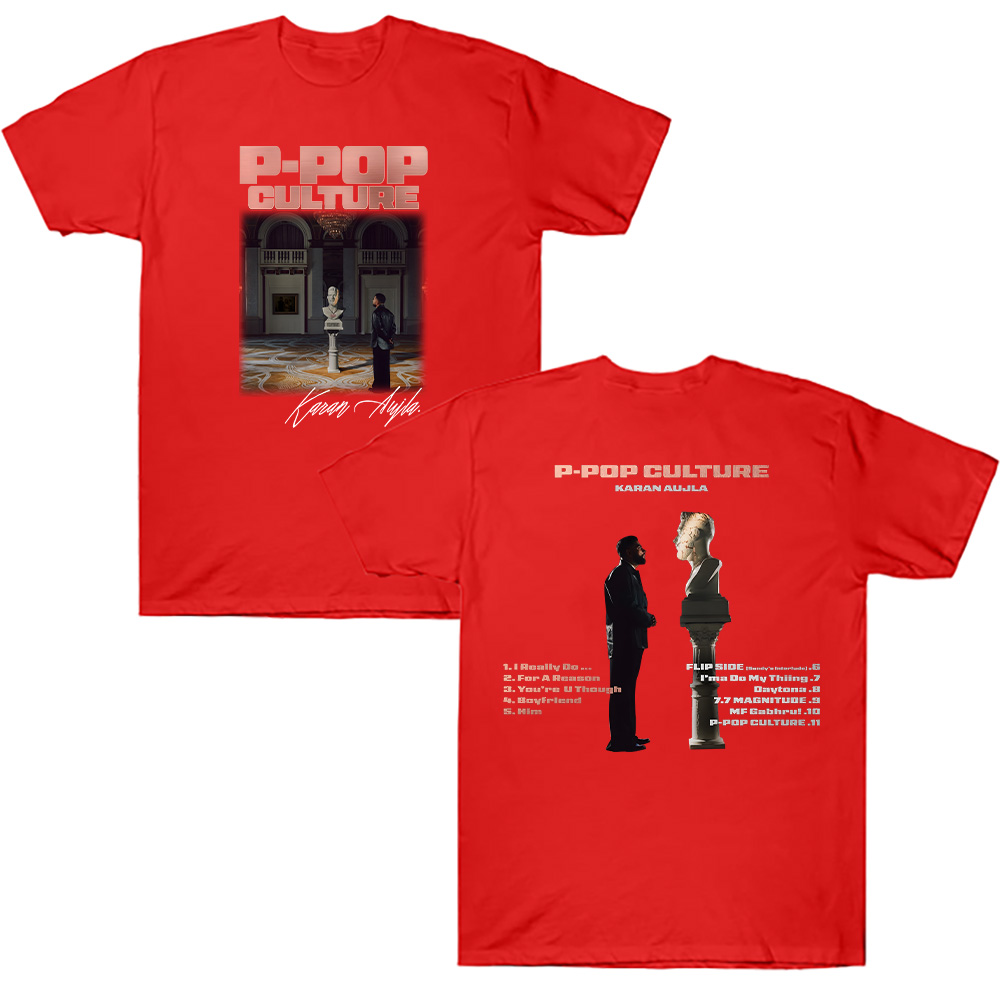 Karan Aujla Merch T-Shirt Karan Aujla P-POP Culture graphique T-Shirt femmes hommes à manches courtes décontracté coton col rond respirant T-Shirt