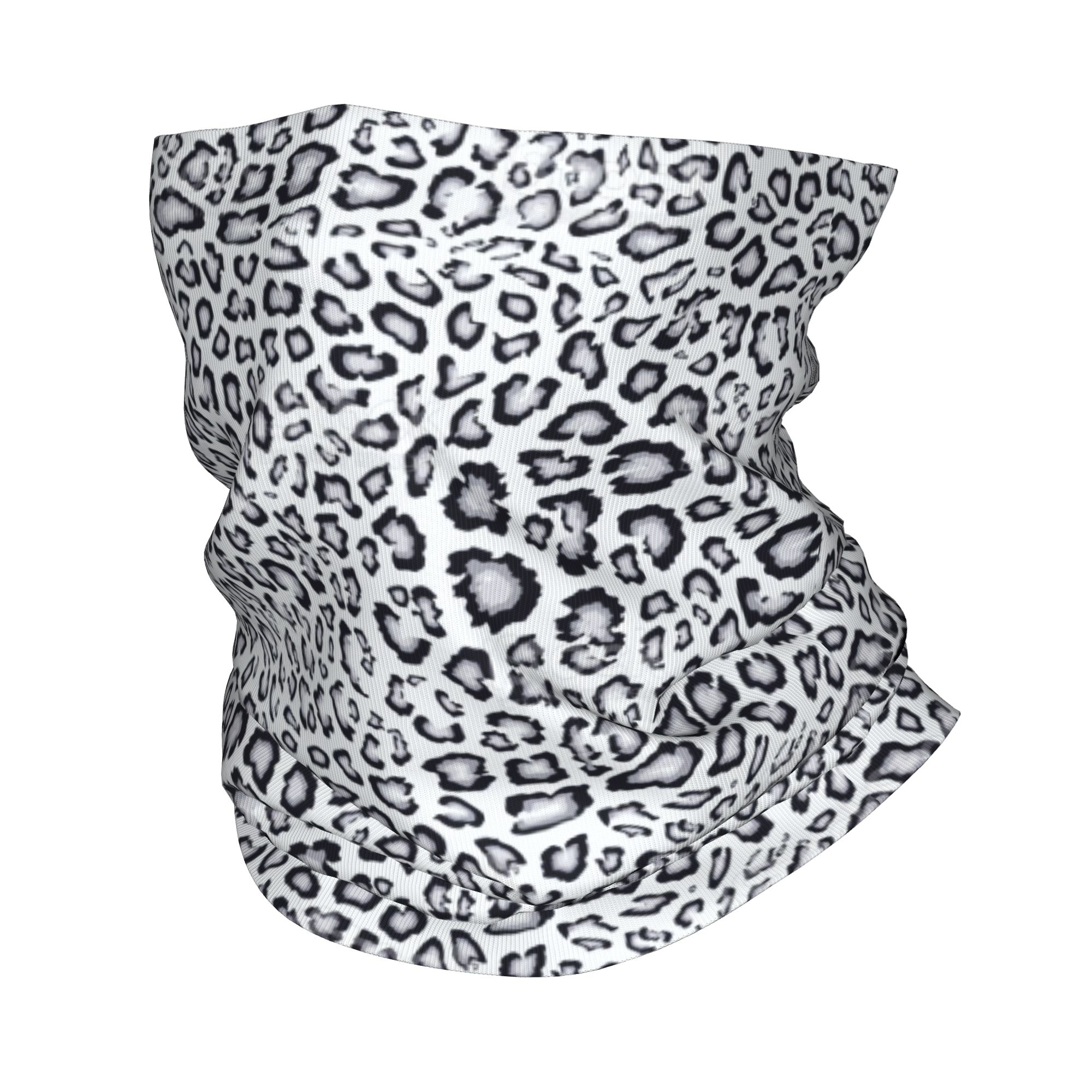 Cache-cou personnalisé en imprimé léopard/guépard pour femme et homme, protection UV, écharpe bandana camouflage pour le ski