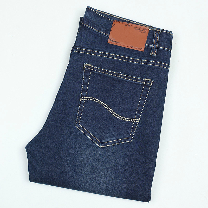 Jeans longs en denim pour hommes, pantalons d'affaires décontractés, pantalons masculins, haute qualité, printemps, automne, 120 cm