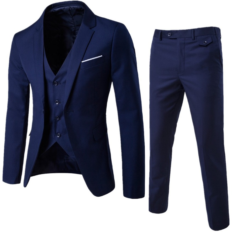 Costume deux pièces de mariage pour hommes, robe Slim décontractée pour marié, meilleur homme