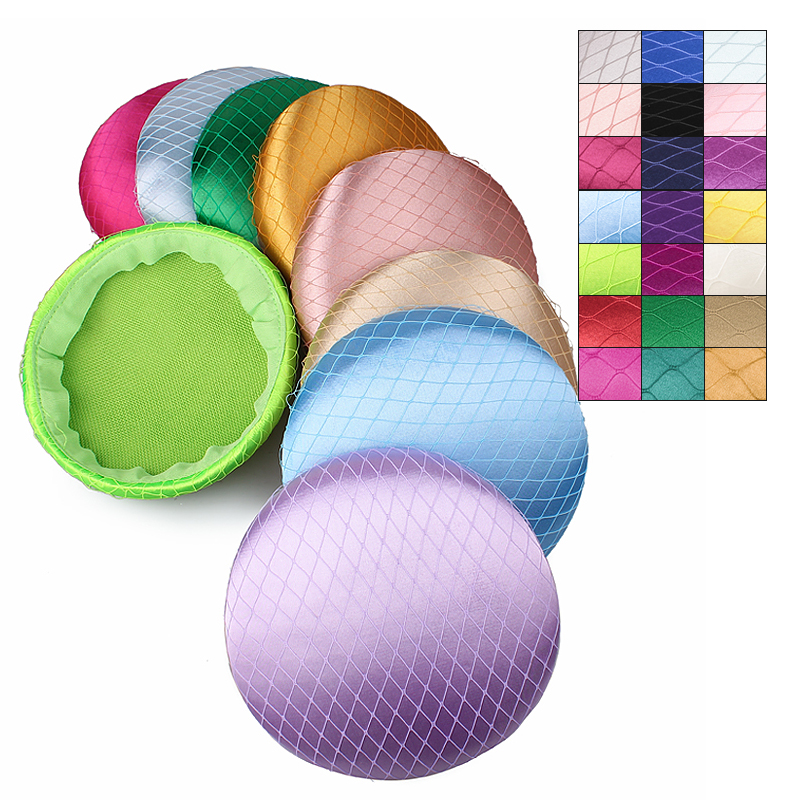 Bases de Fascinateur en Satin de 15cm pour Mariage, Accessoire de Coiffure, Matériel de ix