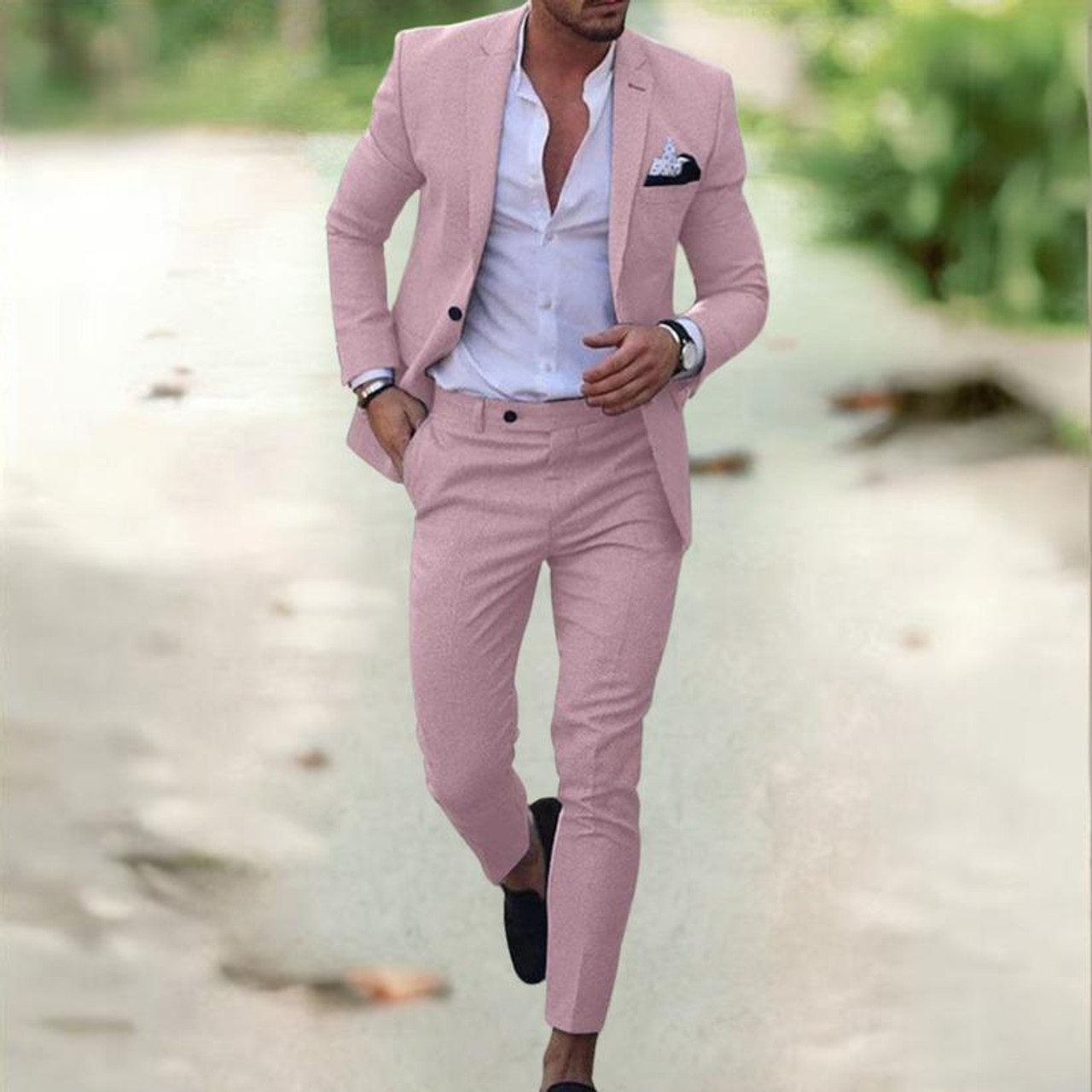 Costume élégant pour hommes, veste + pantalon), nouvelle collection 2025