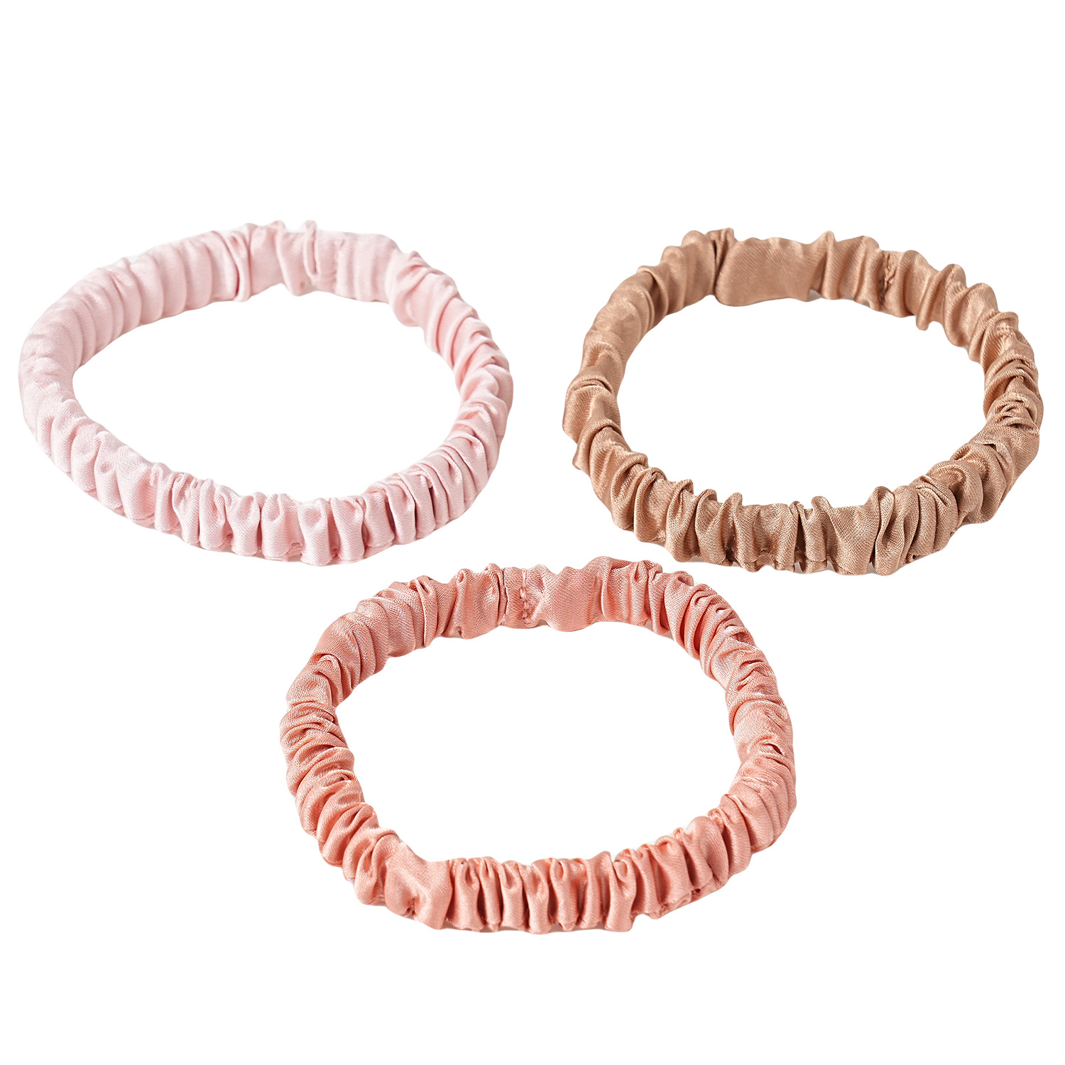 Attaches de cheveux en soie pour femmes, nouvelles bandes de cheveux élégantes, élastiques pour cheveux, cordes pour gros intestin, cercles, aucun dommage aux cheveux, 2025