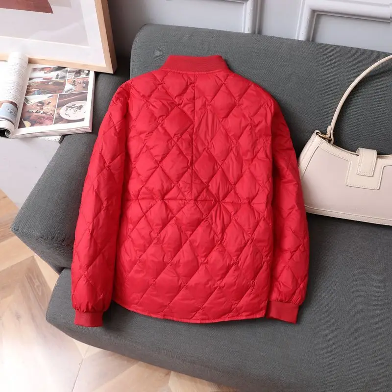Nouvelle Mode 2026 – Doudoune Courte Ultra Légère en Coton pour Femme – Veste Matelassée Simple Boutonnage en Coton pour l'Automne