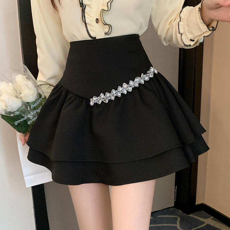 Mini jupe plissée taille haute pour filles, noire, Kawaii, mode coréenne, Style Preppy élégant, été