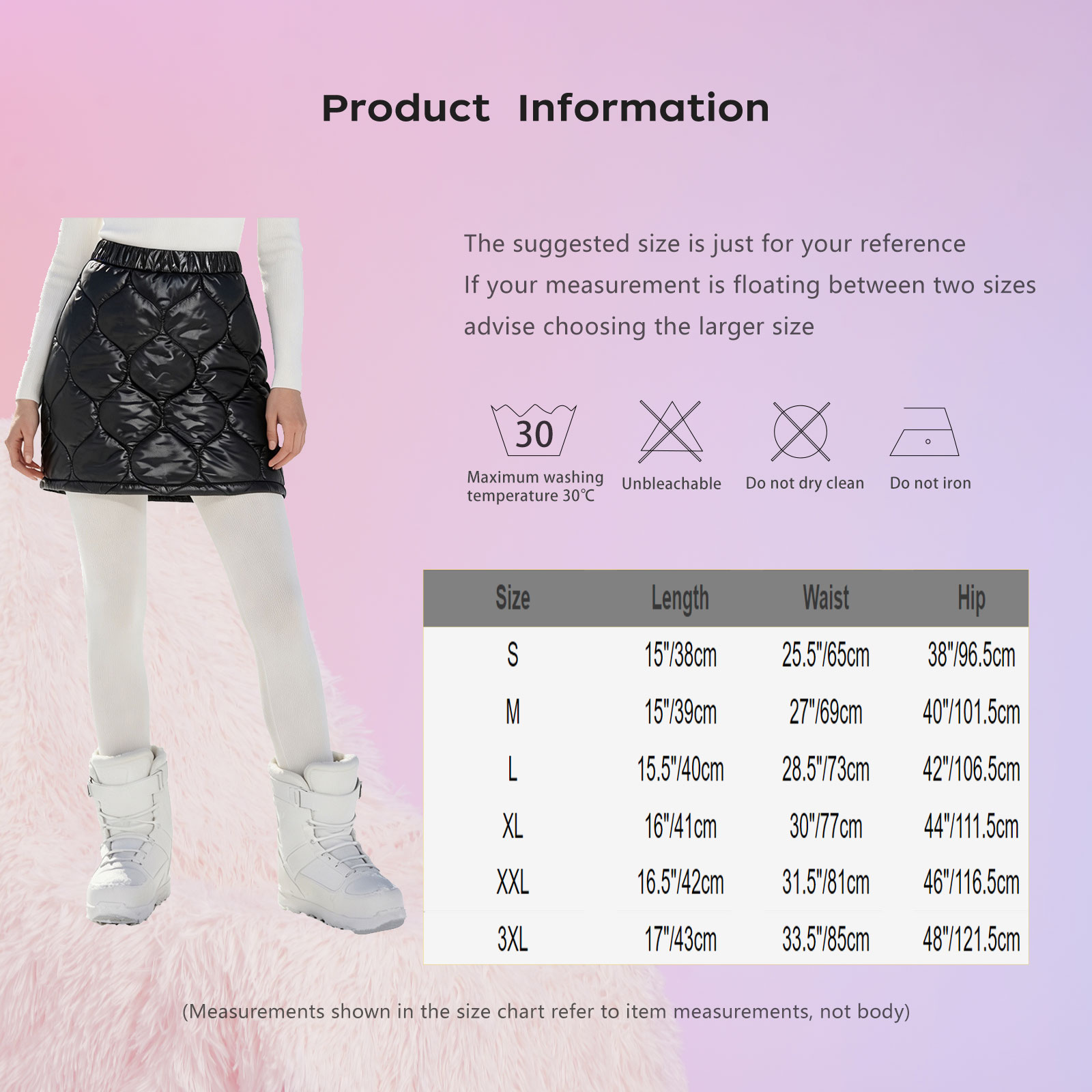 Jupe matelassée pour femmes, taille élastique, fermeture éclair latérale, mini-jupe trapèze, imperméable, rembourrée, pour club, fête, randonnée, marche