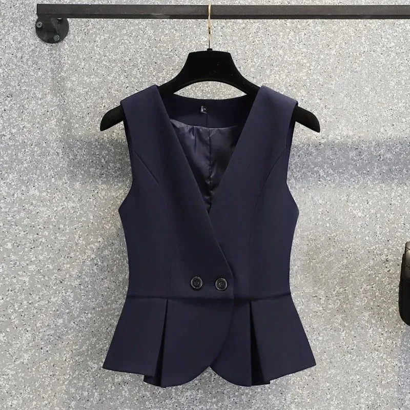 Costume pour femmes gilet veste 2025 printemps été mode tempérament femme gilet être tout-match haut de gamme lâche dames vêtements d'extérieur