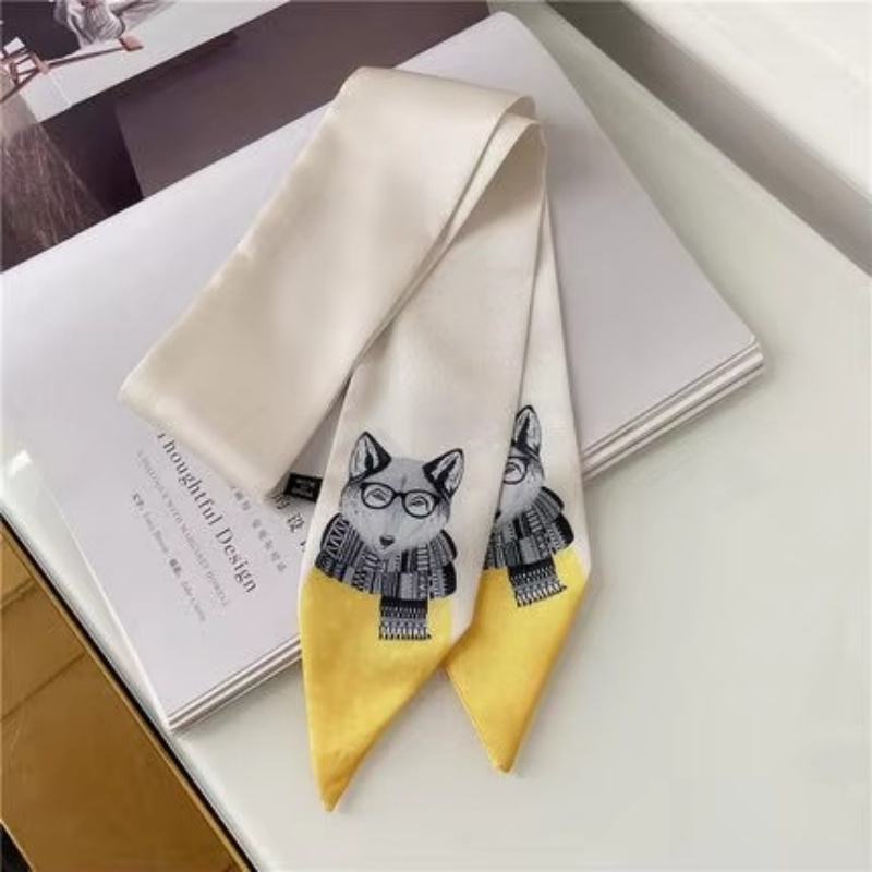 Nouveau Style décoration femmes imprimé style Animal écharpe affaires Europe et amérique petit foulard foulards en soie écharpe maigre