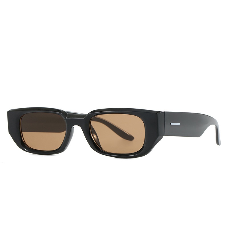 Lunettes de soleil vintage rectangulaires pour hommes, monture blanche, style rétro, de marque, protection UV400, pour femmes