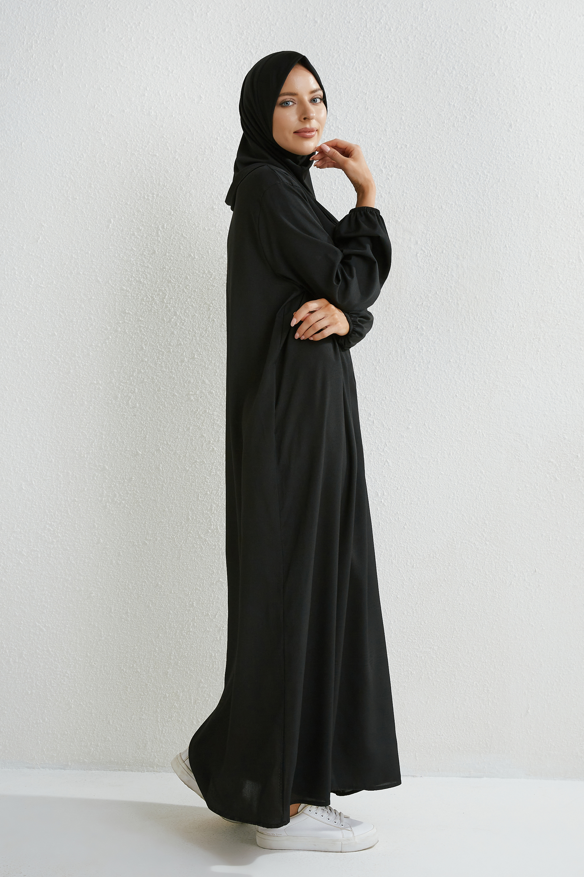 Robes musulmanes femmes robes Maxi Mujer robes femme robes amples à manches longues imprimé fleuri Robe décontractée Robe longue