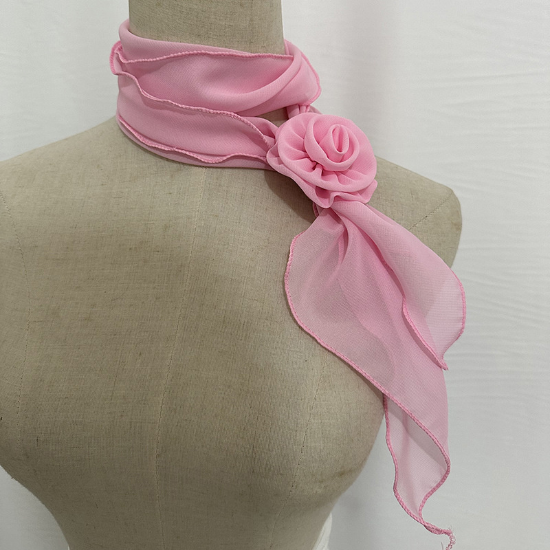 26 couleurs foulard décoratif solide Rose Rose tricoté écharpe châle châle fleur crème solaire foulard dames bureau écharpe