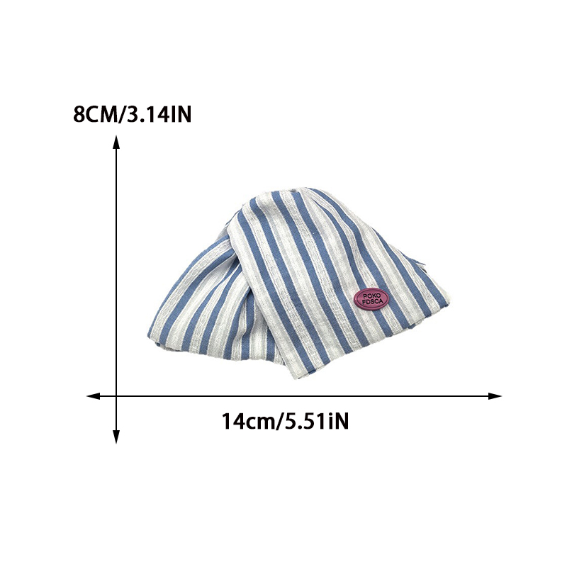 Pince à cheveux triangulaire en tissu macramé pour femme, pince requin rayée, à la mode pour filles à l'arrière de la tête, accessoires pour cheveux