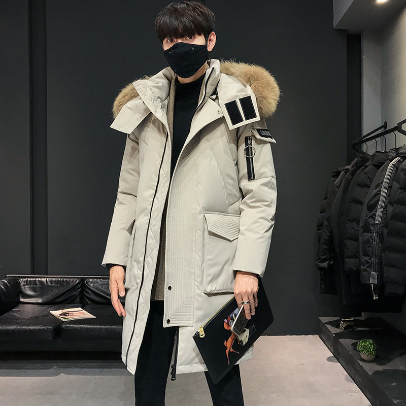 Parka épaisse au dessus du genou pour hommes, nouvelle Version coréenne, Style mi à Long, beau manteau tendance pour hommes, Parkas Design de haute qualité