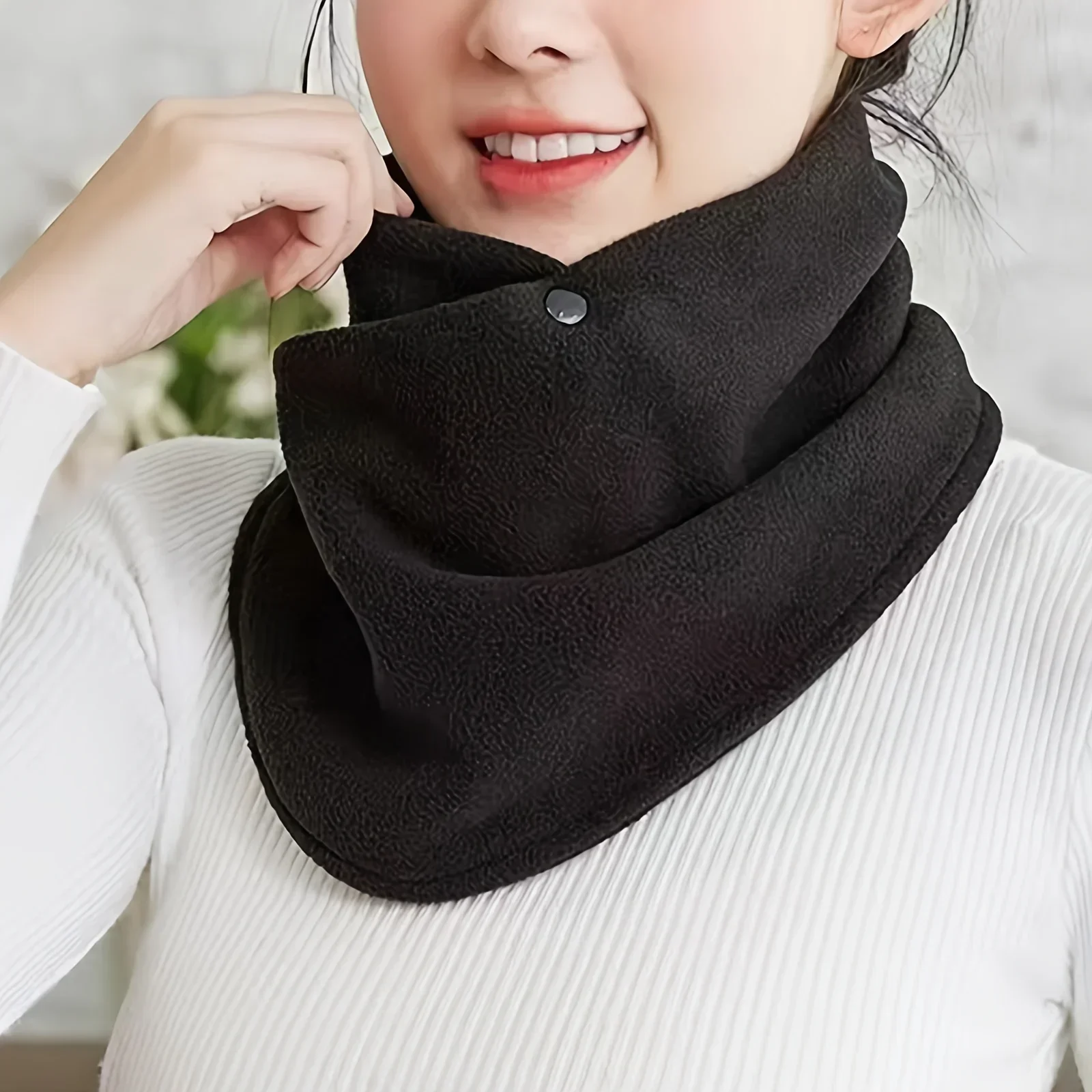 Écharpe d'hiver pour femmes, chauffe-cou chaud et moelleux, élégant, mode Ins, haute valeur, enveloppe de cou pour étudiant, écharpe polyvalente mignonne
