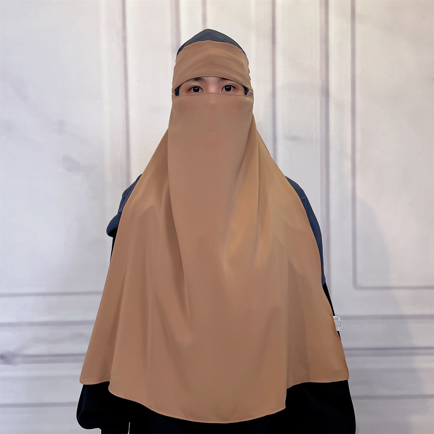 Niqab long en nida respirant, idéal pour l'Aïd et le Ramadan, vente en gros, hijab pour femmes musulmanes, voile de visage saoudien, niqab.